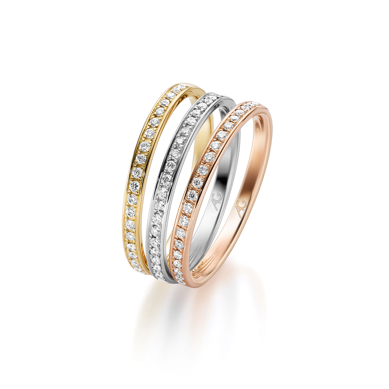 Memoire verschiedene Goldfarben tricolor