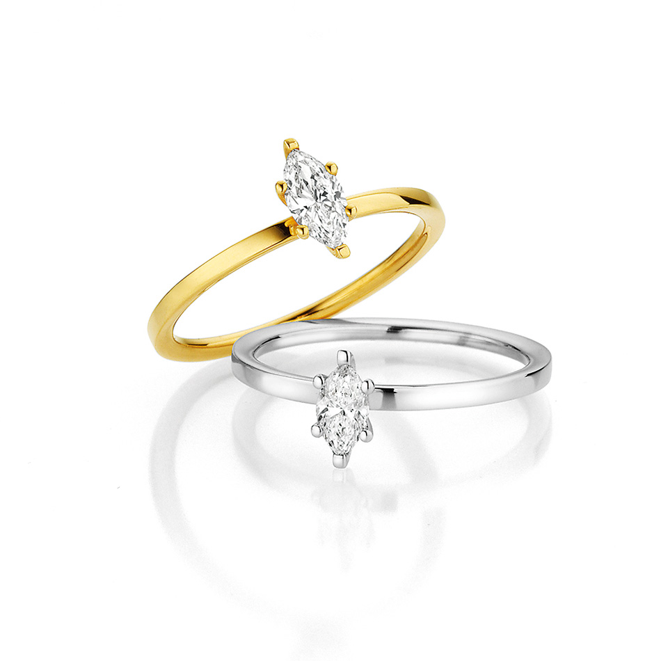 Verlobungsring Navette