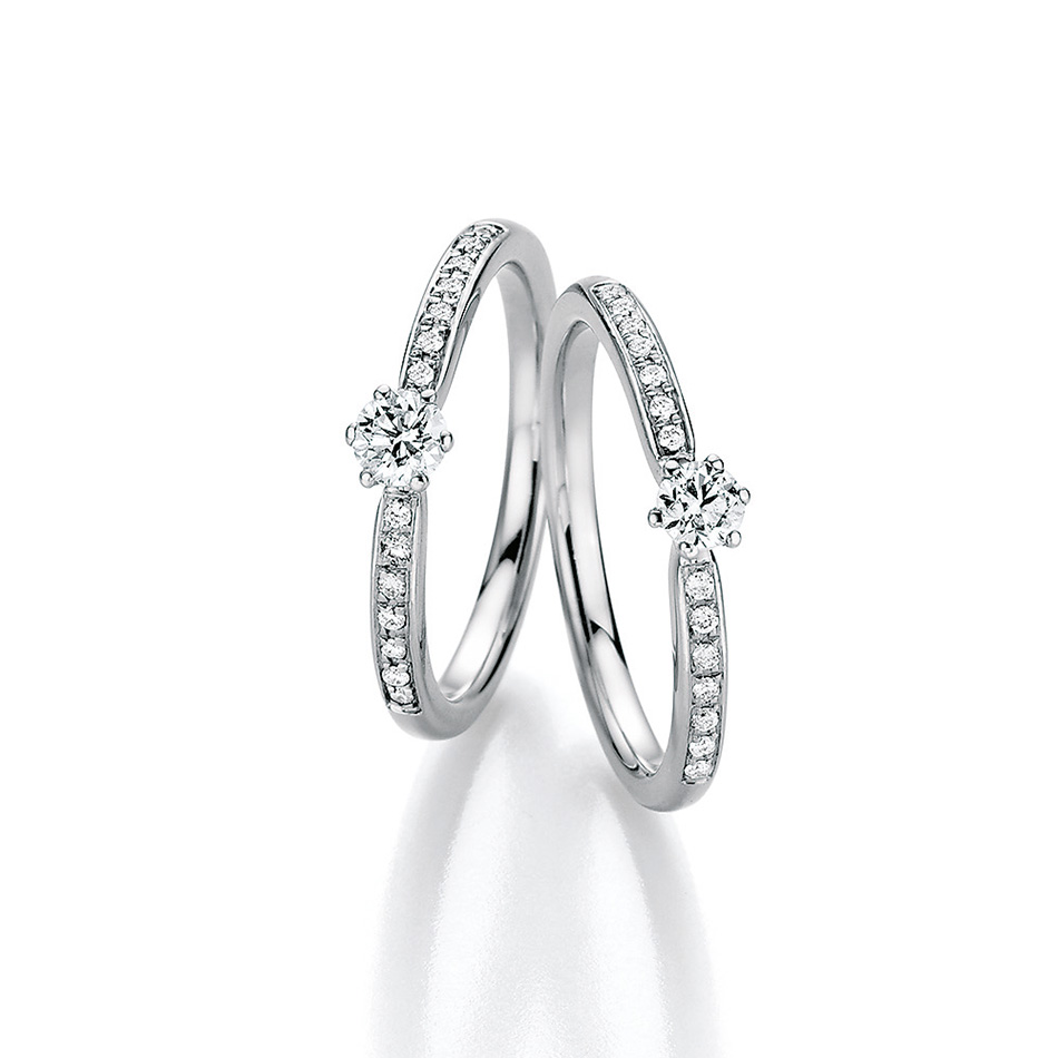 6-Griff Fassung mit Brillanten